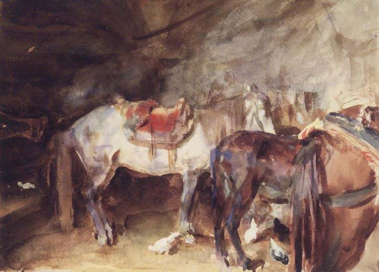 John Singer Sargent Arab Stable Spain oil painting art